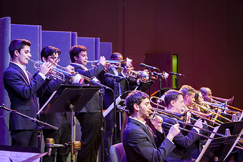 Horn Section of the FROST Jazz Band